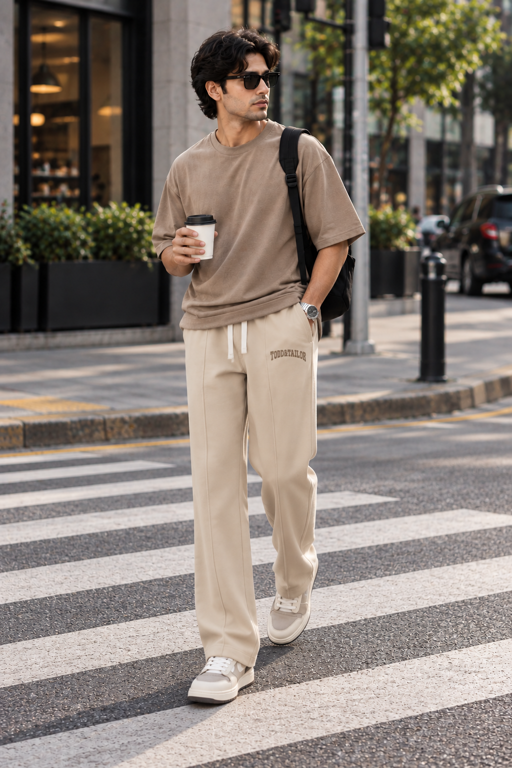 Men’s Premium Straight Fit Pintuck Track Pants